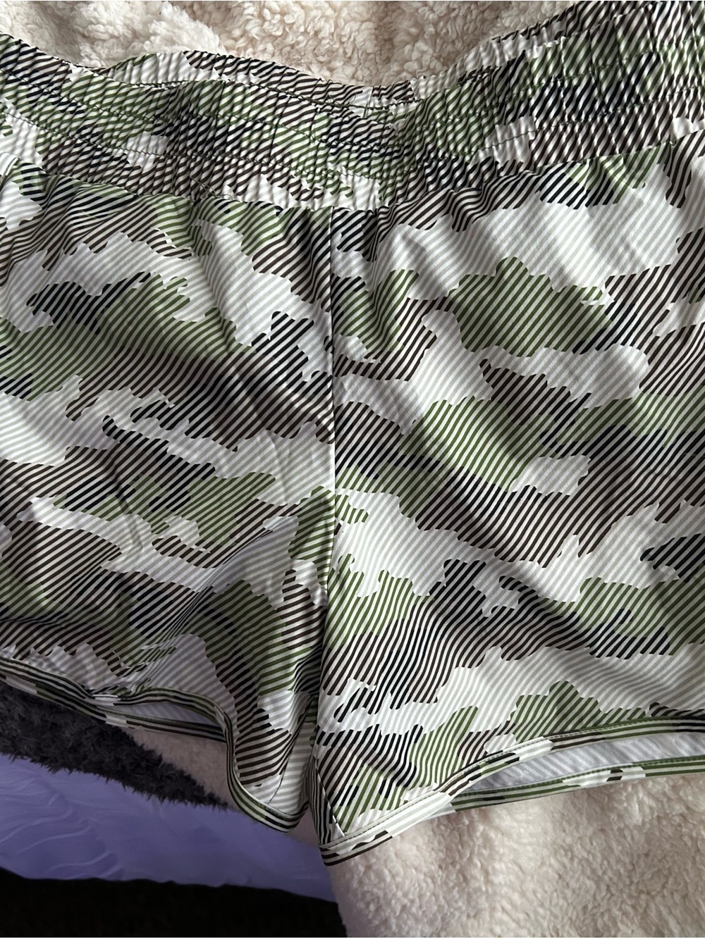 Avia Olive Green Camo Athletic Shorts